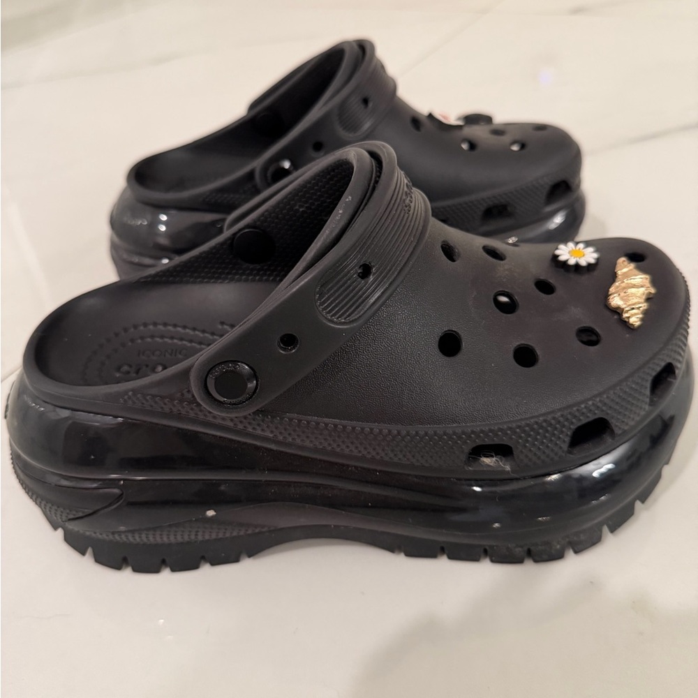 CROCS Black Sandals with Fun Charms